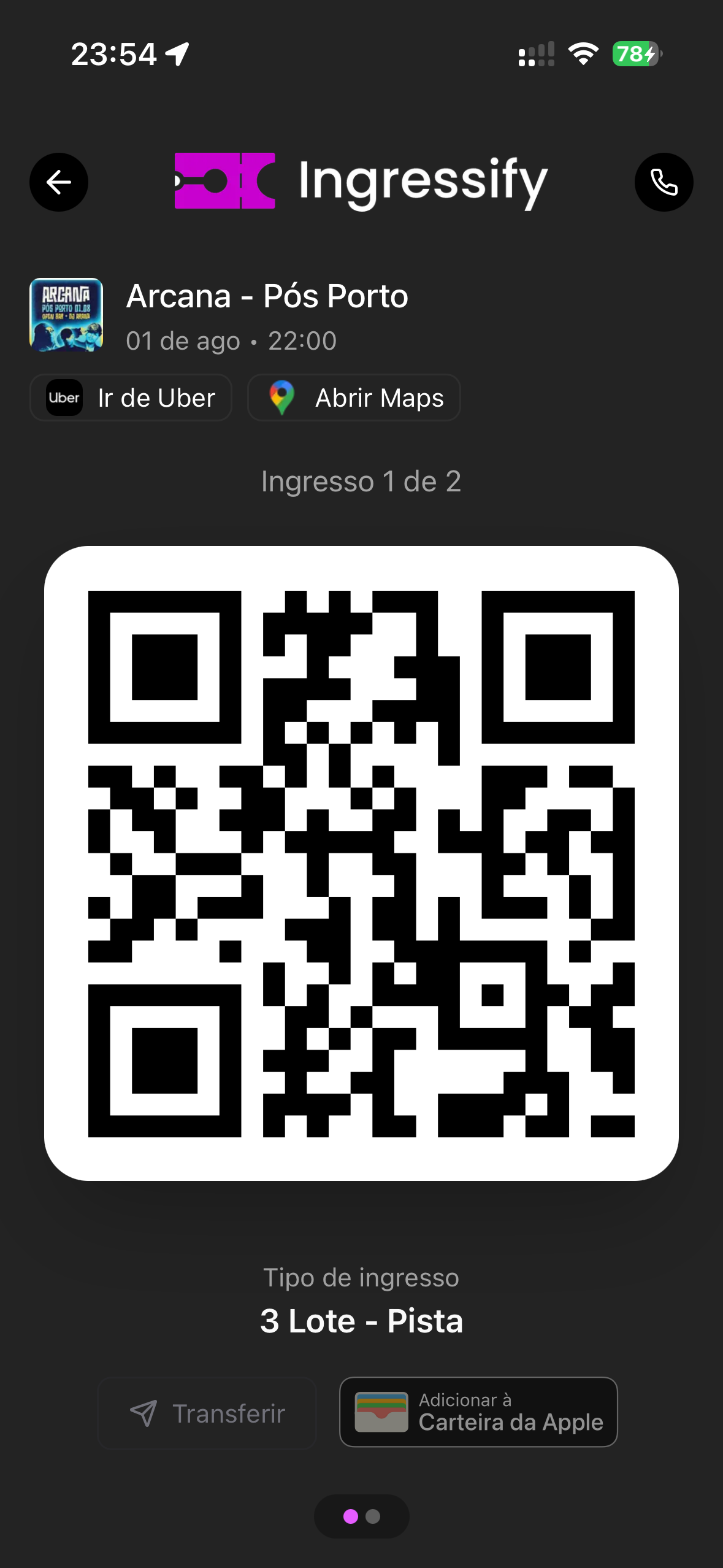 Adicionar ao Apple Wallet